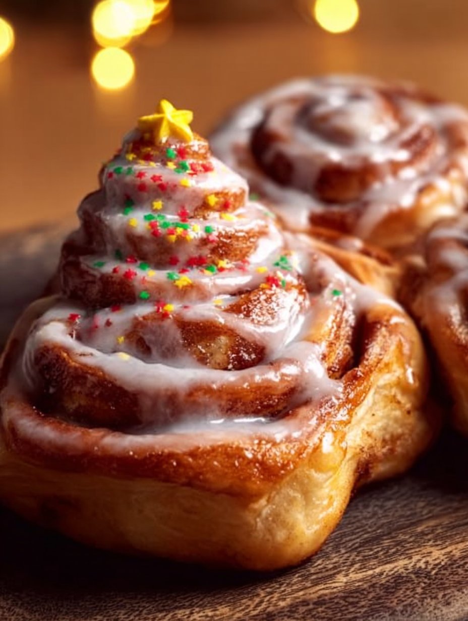 Christmas Tree Cinnamon Rolls