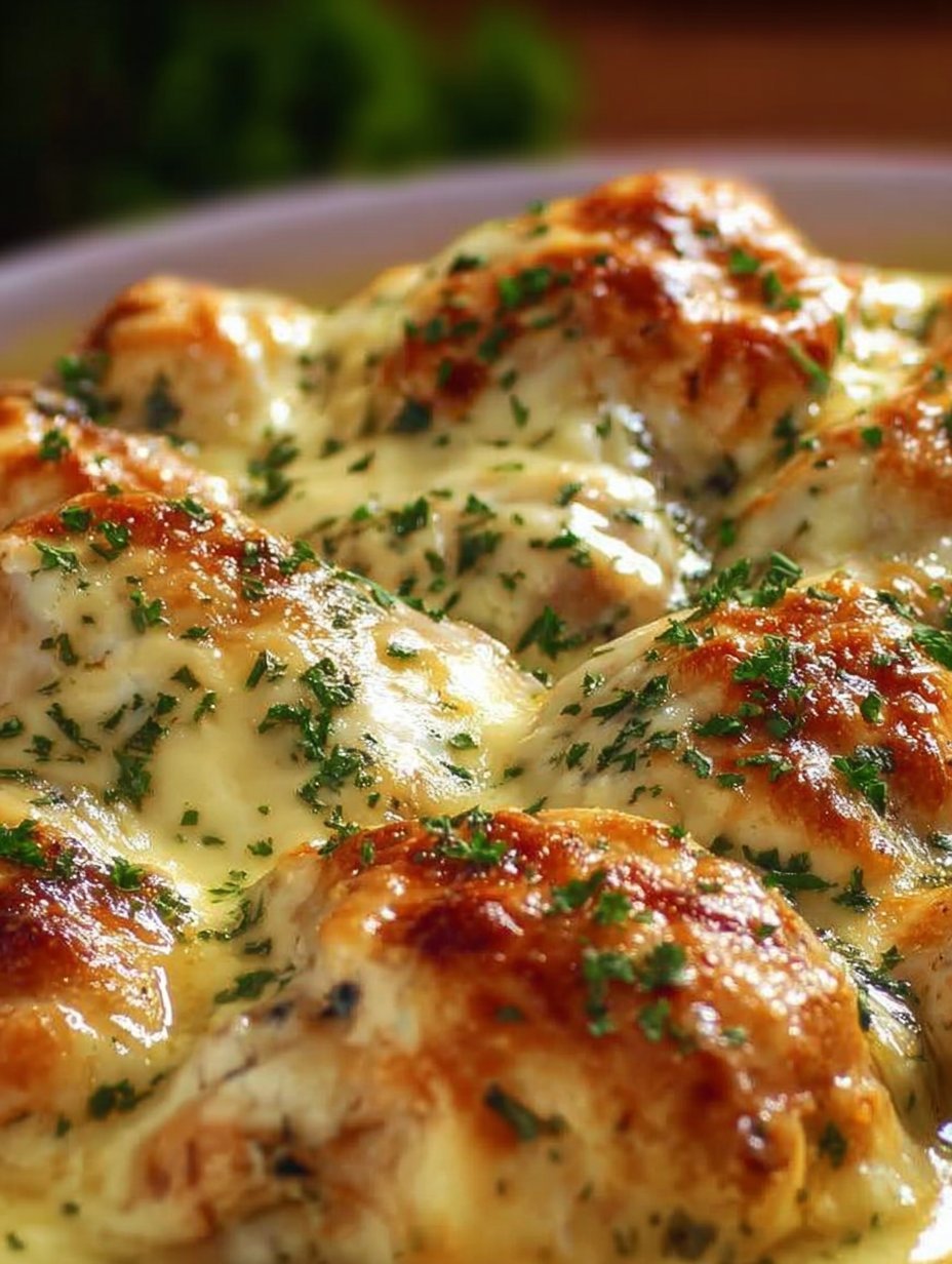 Smothered Cheesy Sour Cream Chicken