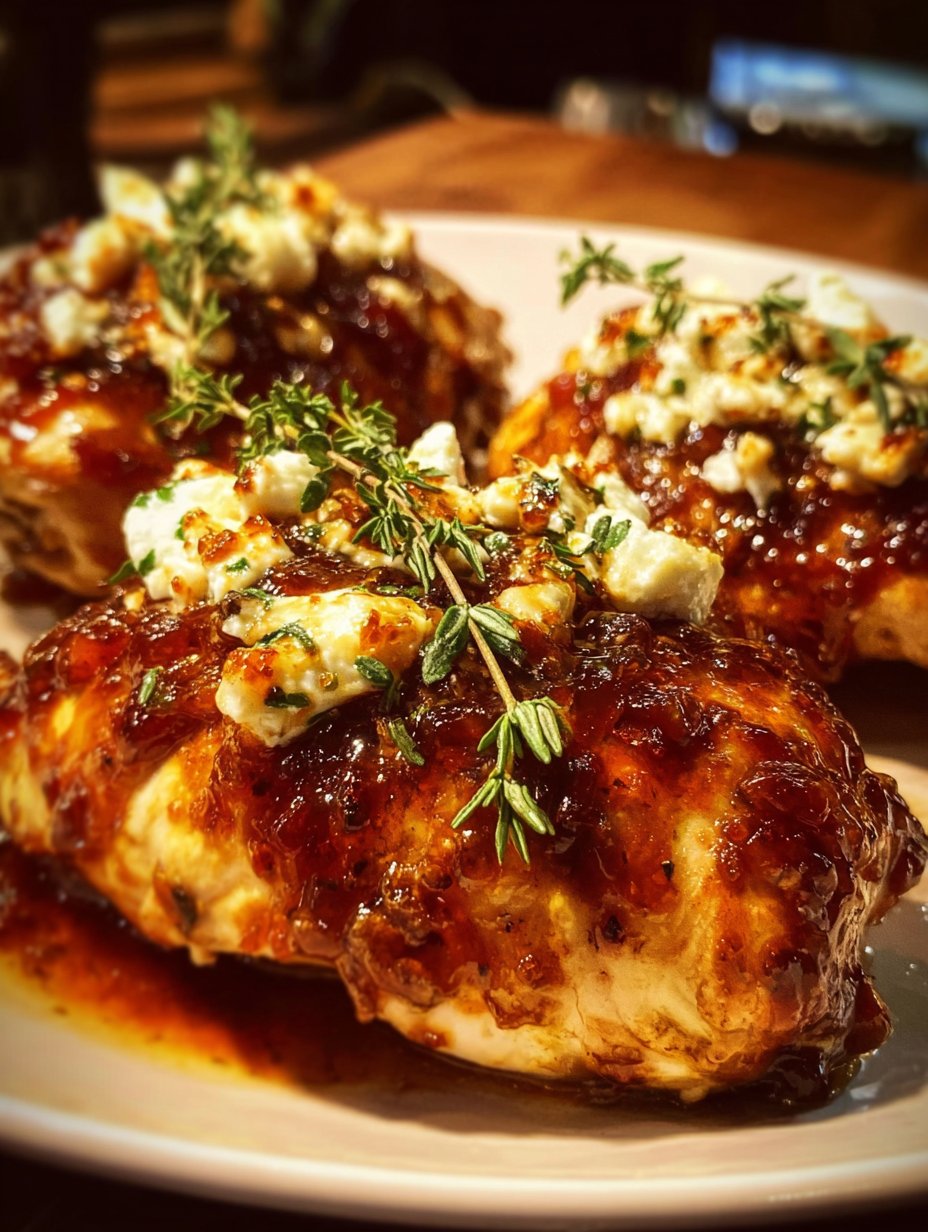 Slow Cooker Chicken with Fig Jam and Goat Cheese