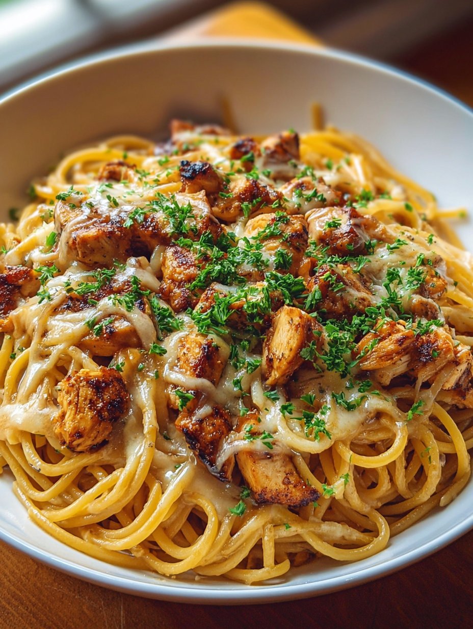 Monterey Chicken Spaghetti Pasta