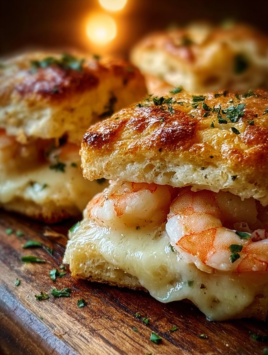 Shrimp and Crab Biscuit Melts