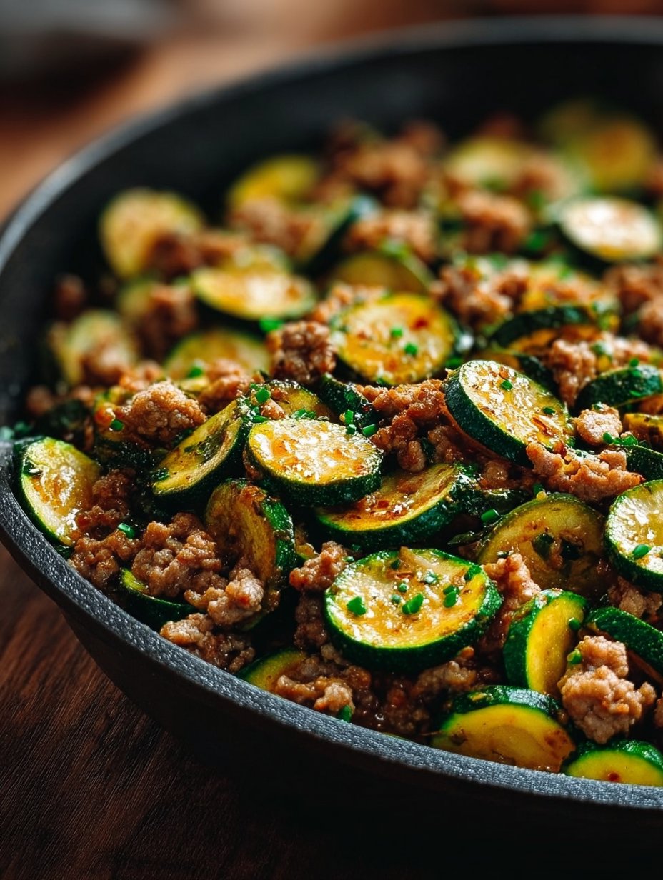 Ground Turkey and Zucchini Skillet