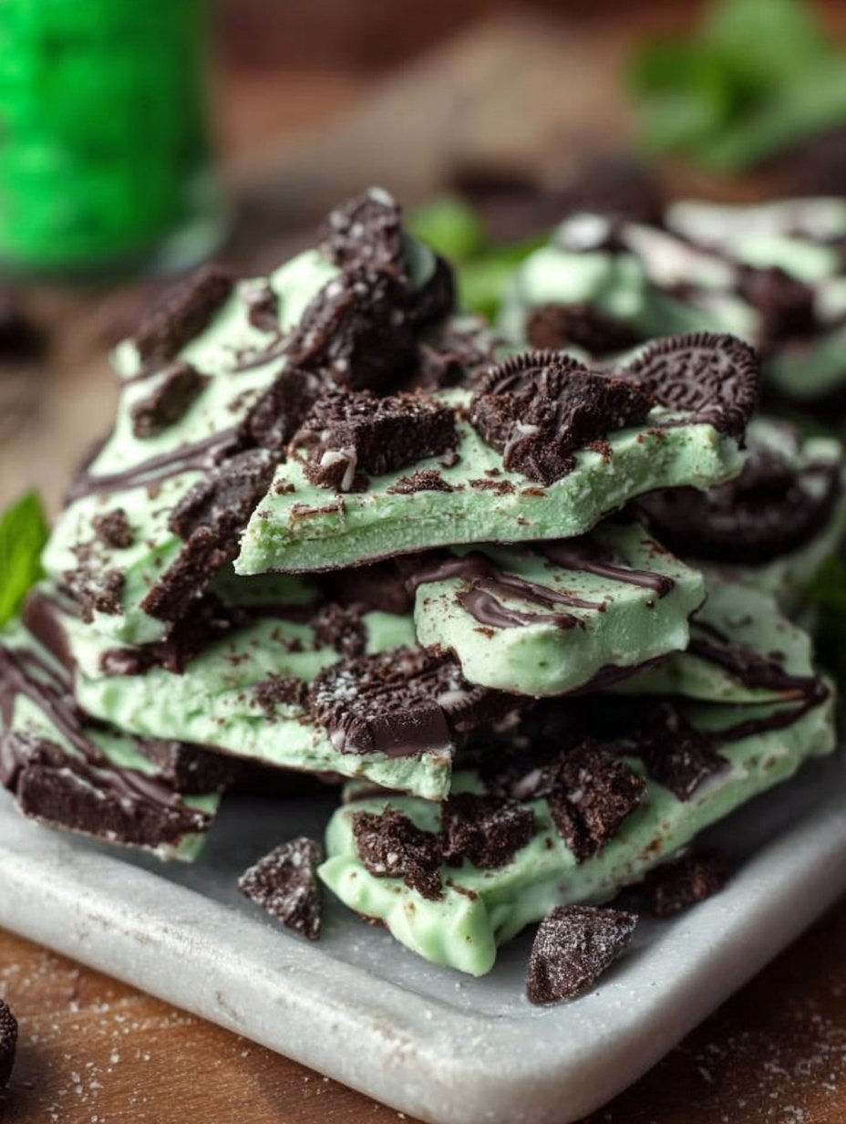Mint Oreo Bark