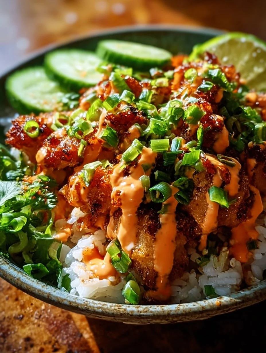 Bang Bang Chicken Rice Bowl