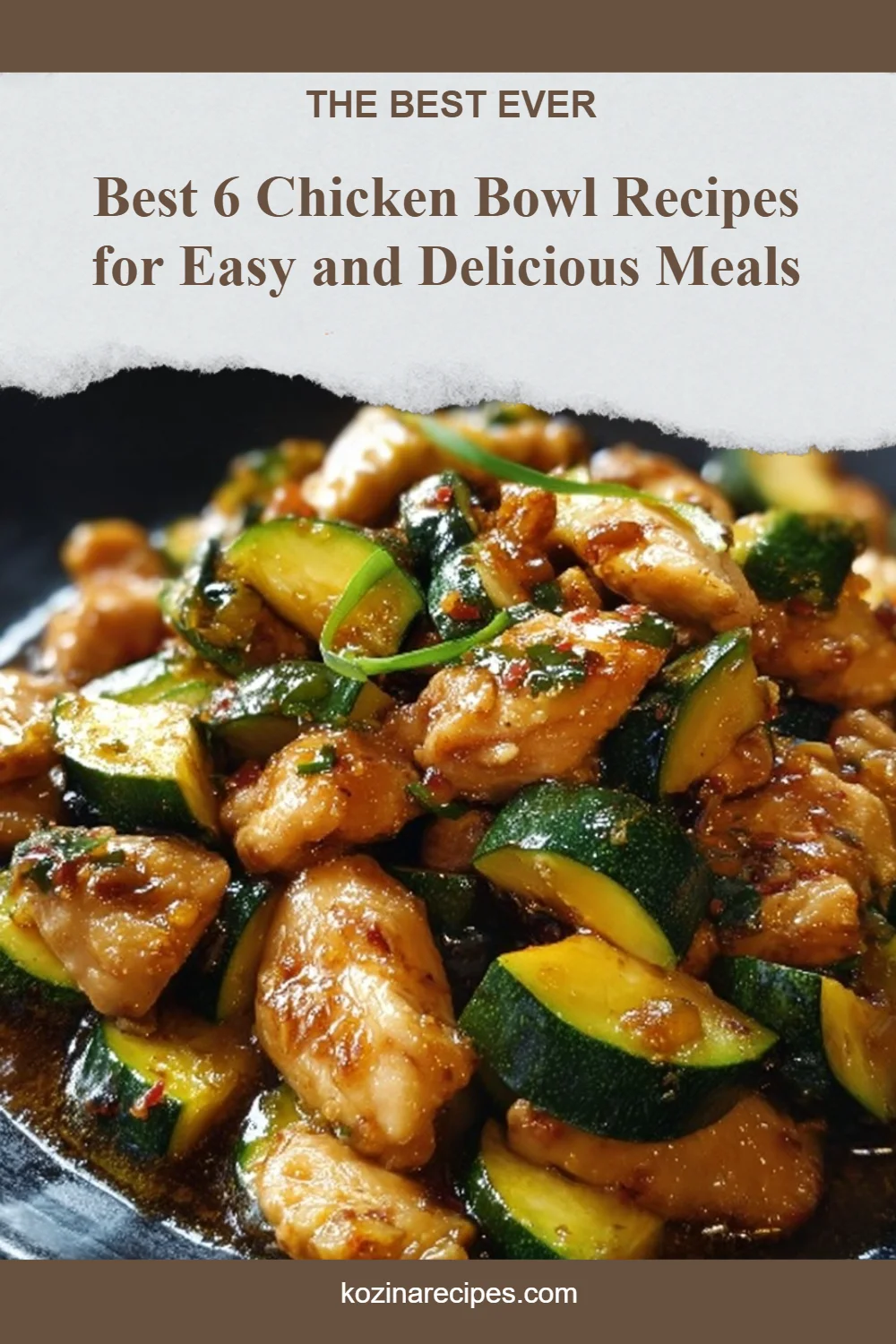 Delicious chicken bowl with fresh ingredients and vibrant colors