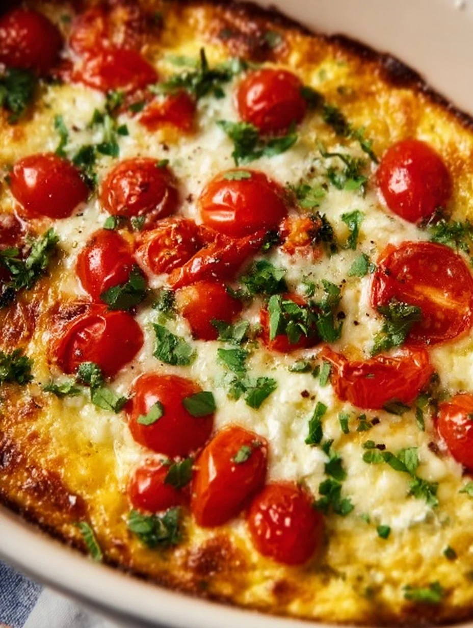 Delicious Caprese Dip featuring fresh tomatoes, mozzarella, and basil.