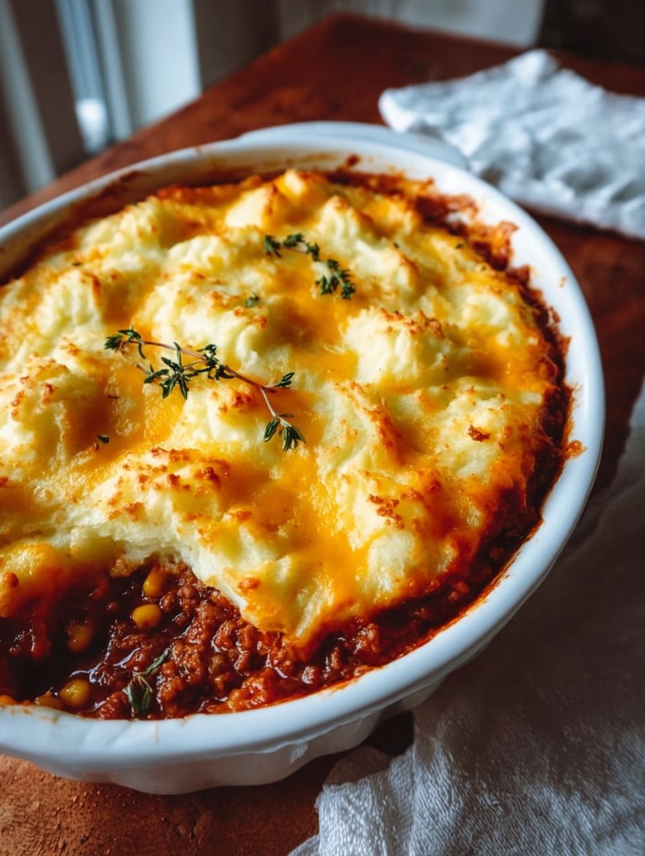 Chili Cheese Shepherd's Pie