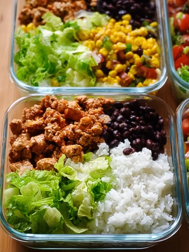 Homemade Chipotle style taco bowls with fresh ingredients and toppings.
