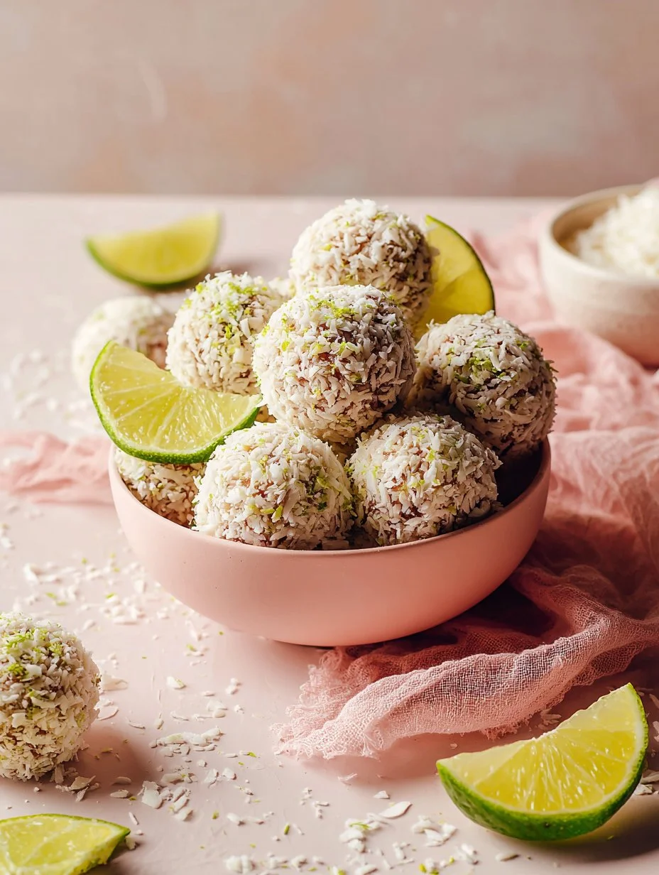 Coconut Lime Energy Bites for a healthy snack option