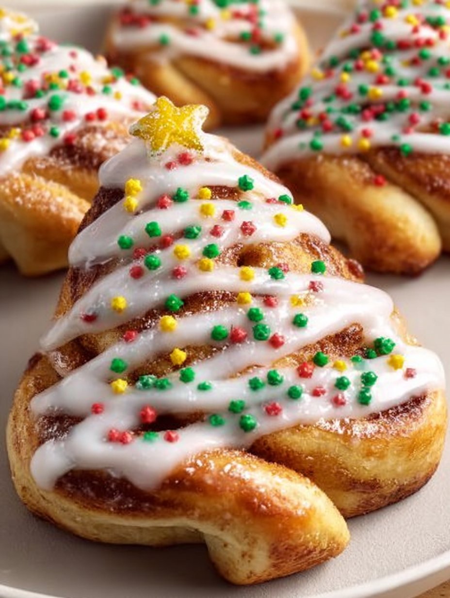 Christmas Tree Cinnamon Rolls