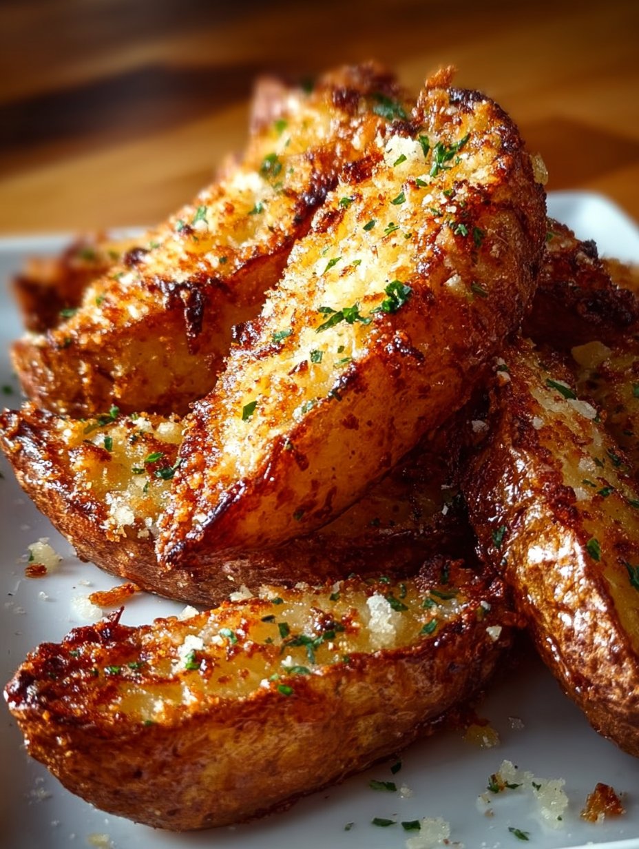 Crispy Parmesan Potato Wedges