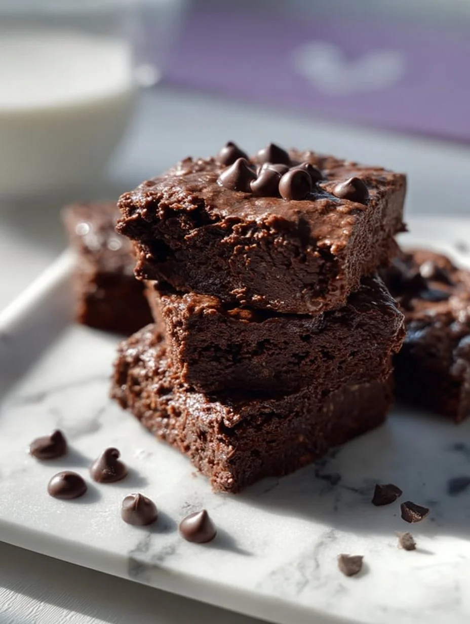 Healthy chocolate brownie overnight weetbix topped with fresh fruit