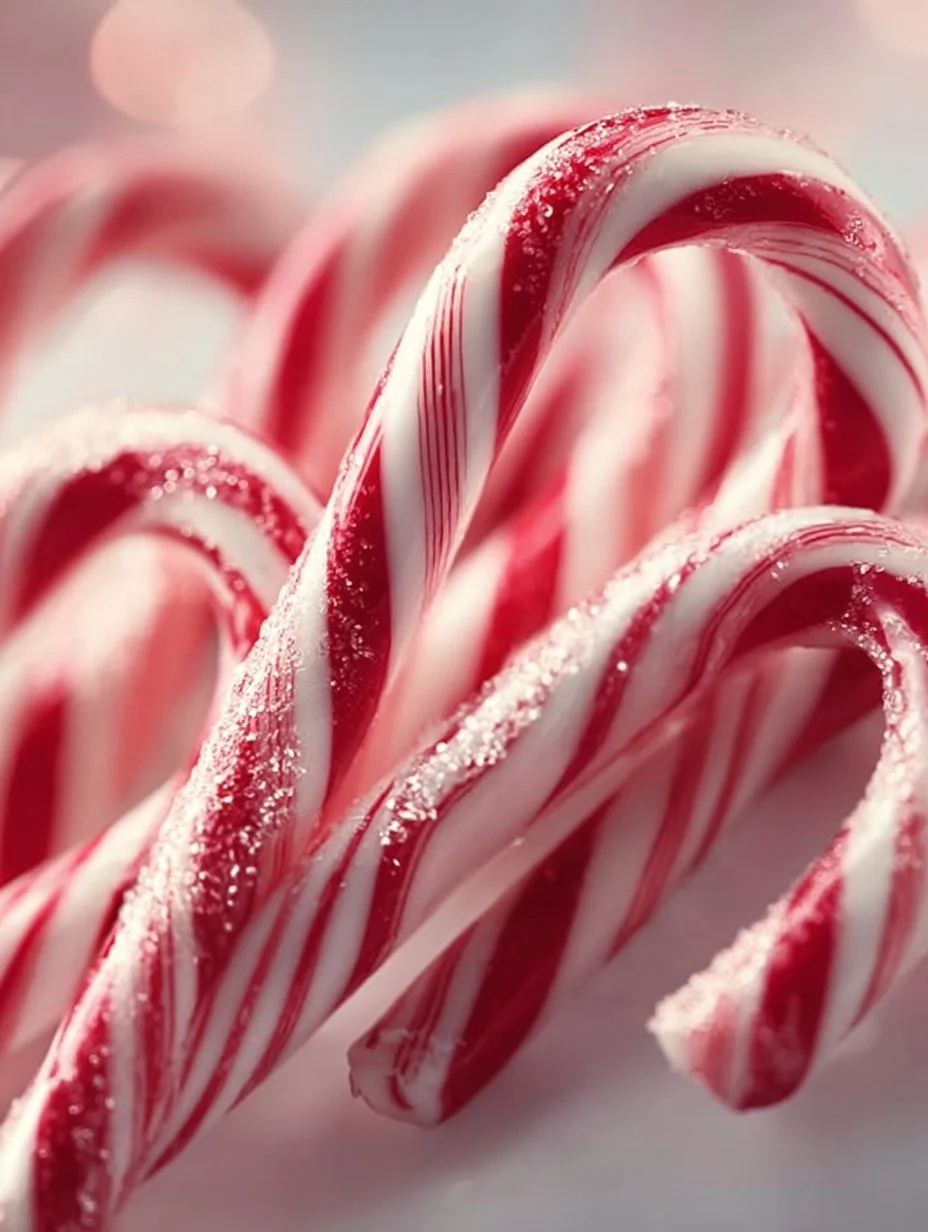 A tray of colorful homemade candy canes ready for the holiday season.