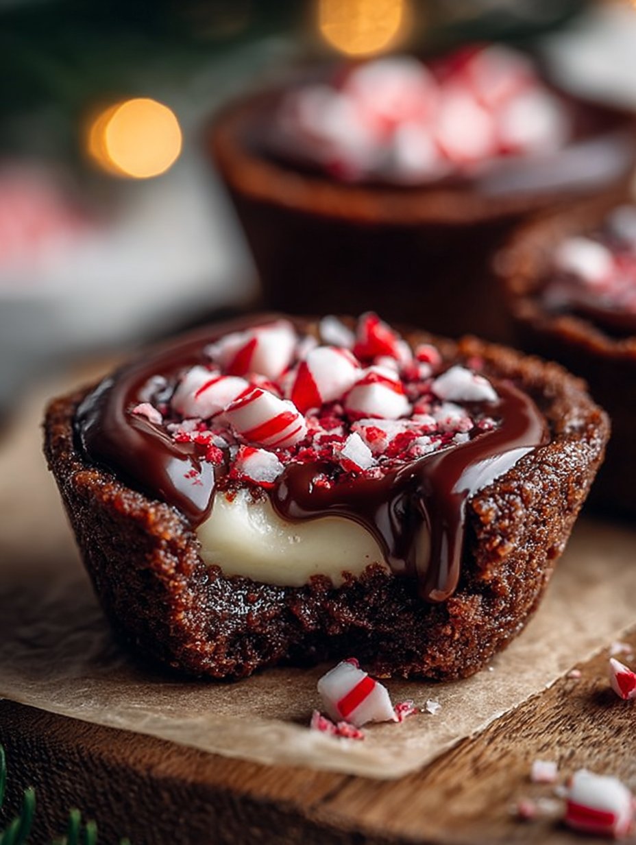 Chocolate Peppermint Cookie Cups Recipe