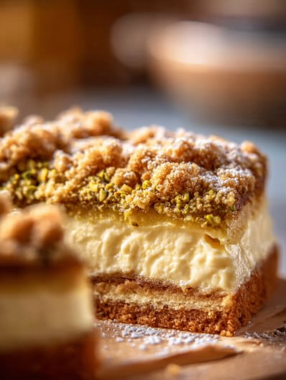 Gooey Pistachio Butter Cake