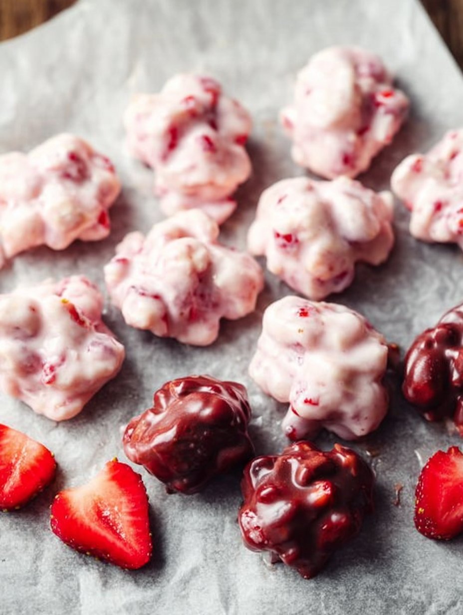 Chocolate Strawberry Yogurt Clusters (Viral Recipe!)