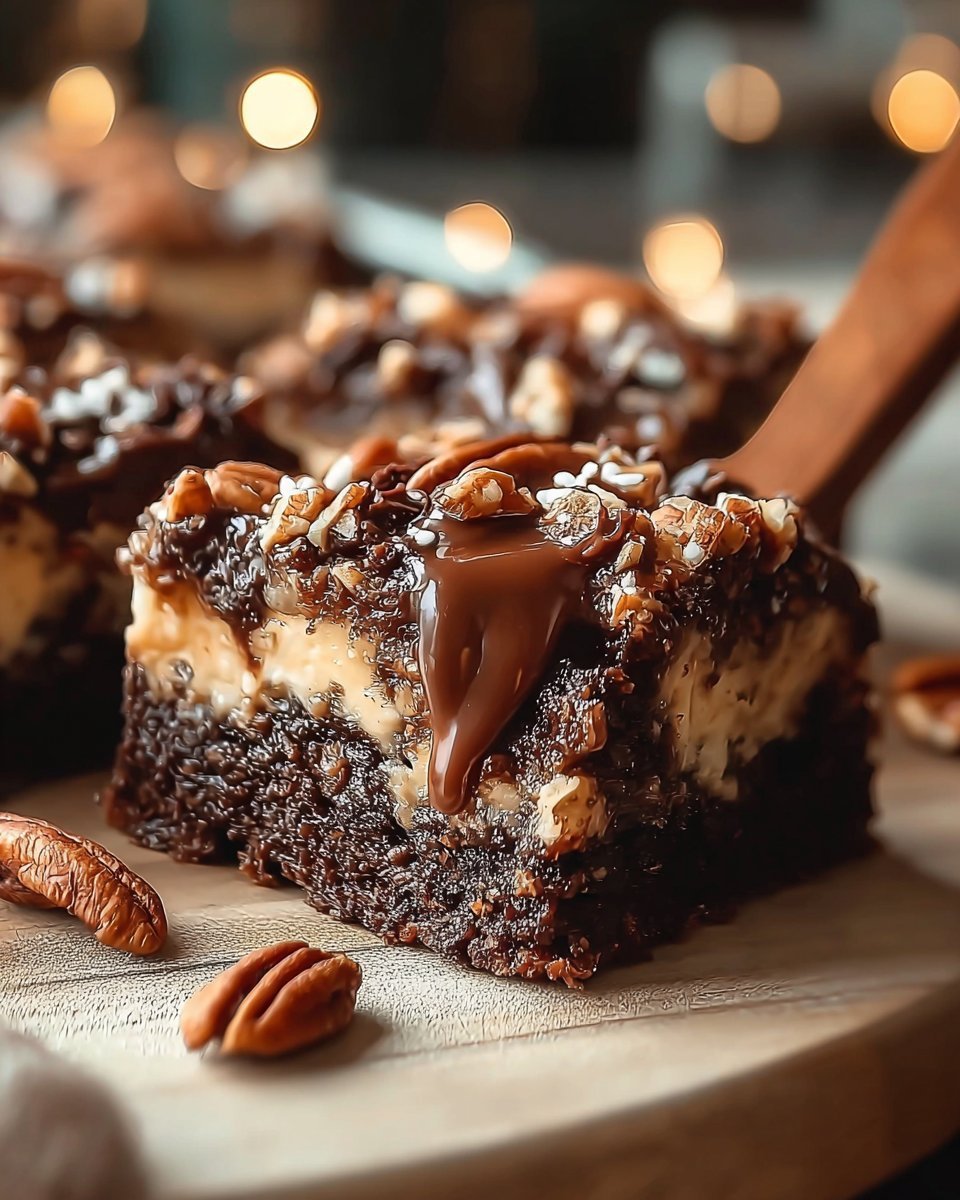 Chocolate Pecan Ooey Gooey Butter Cake
