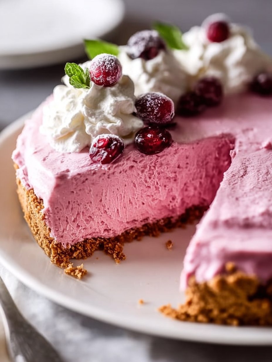 Cranberry Mousse Pie