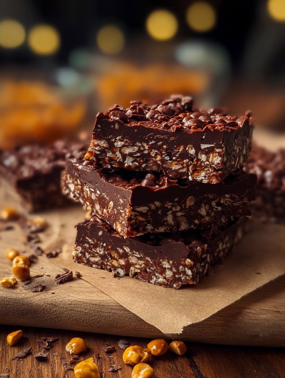 Chocolate Fudge Crunch Bars