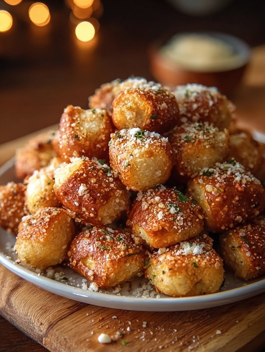 Garlic Parmesan Pretzel Bites