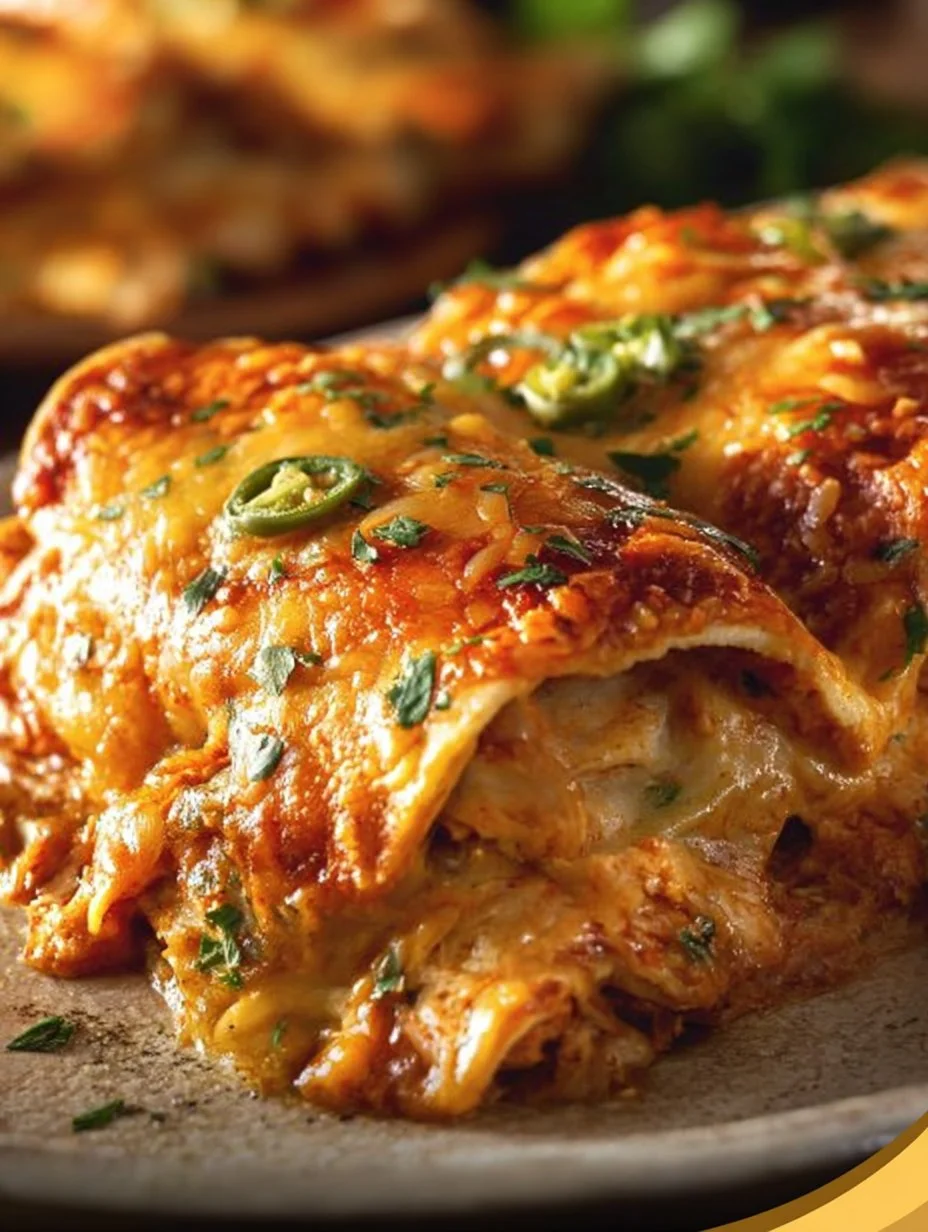 No-Roll Sheet Pan Chicken Enchiladas ready to serve