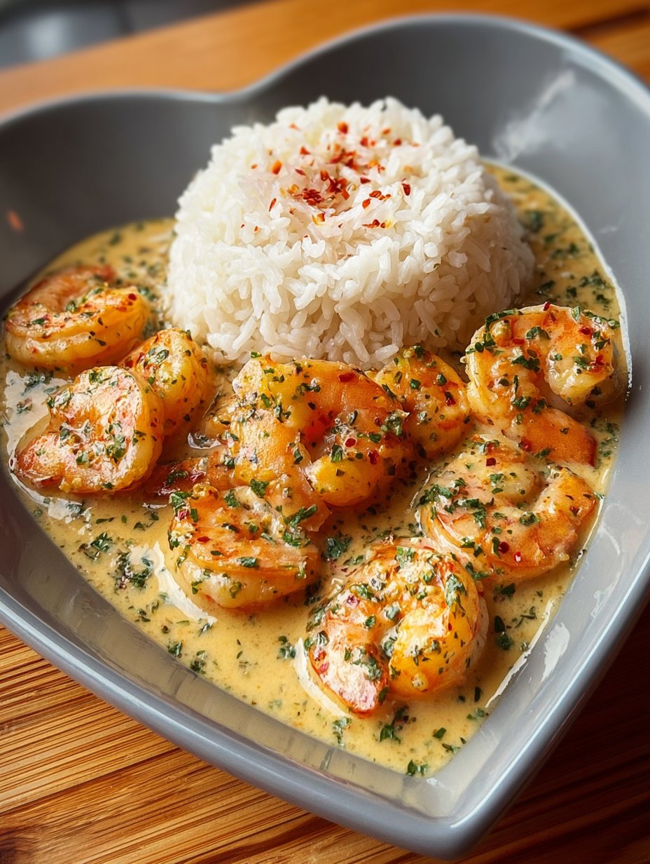Creamy Garlic Butter Shrimp with Rice: A Quick and Comforting One-Pan Meal