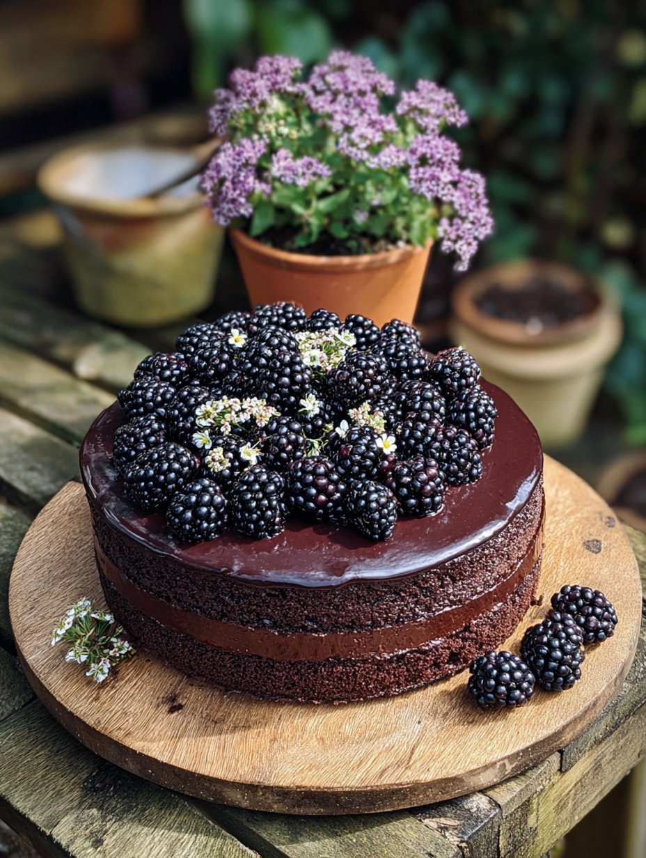 Blackberry Velvet Gothic Cake: A Dark, Lush Dessert Dream