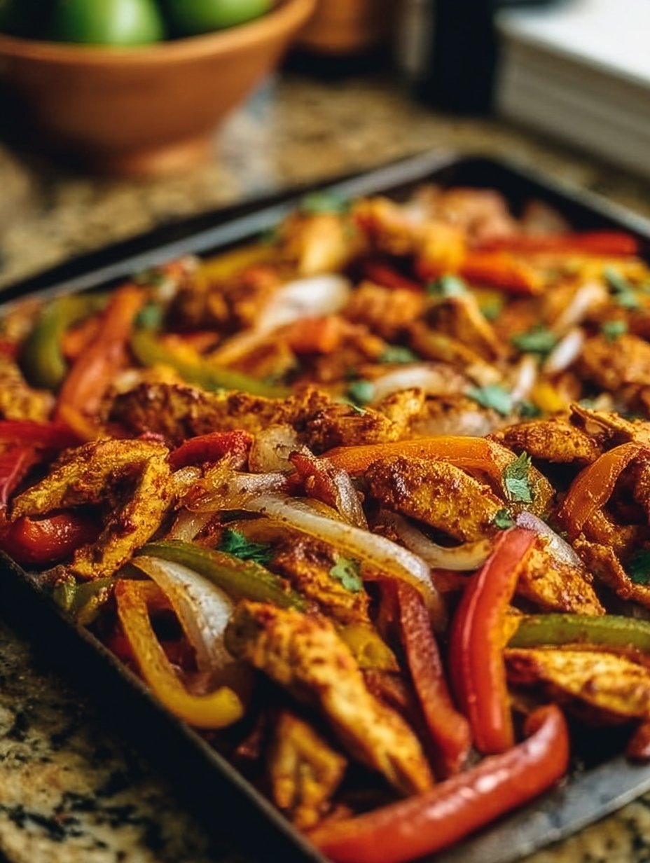 Sheet Pan Chicken Fajitas