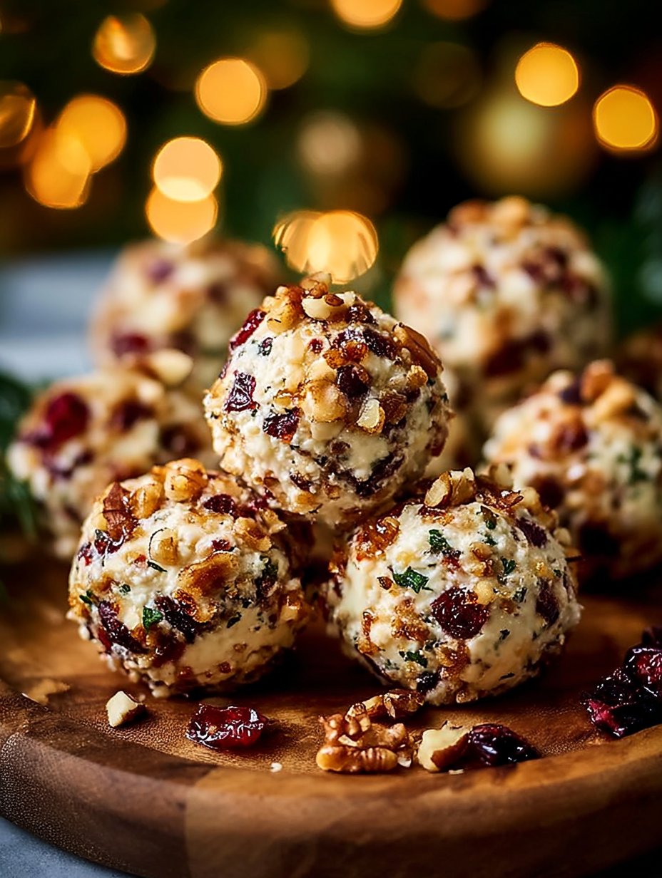 Festive Aussie Cranberry, Walnut & Macadamia Cheese Balls with Chili Honey