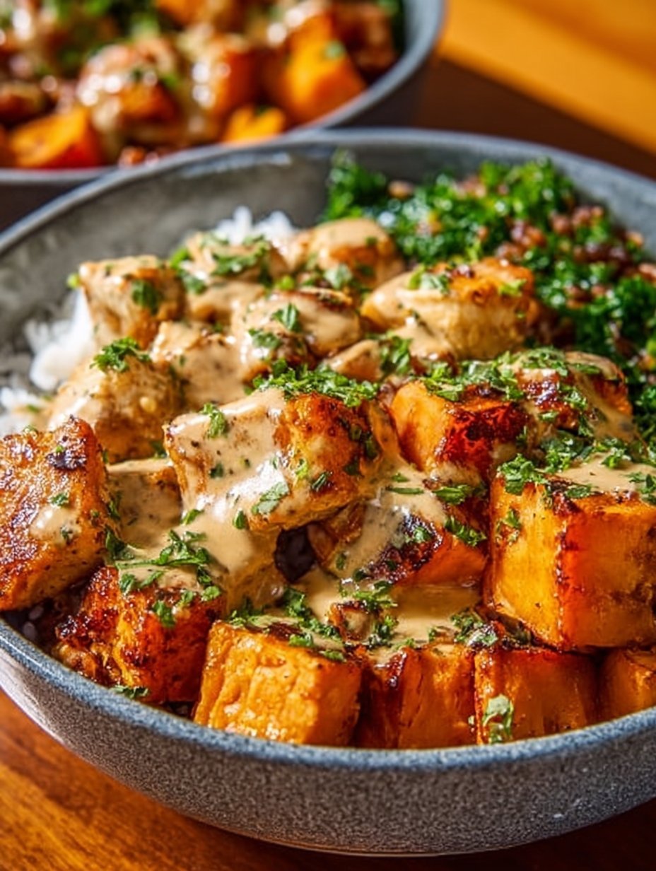 Chicken and Sweet Potato Bowls