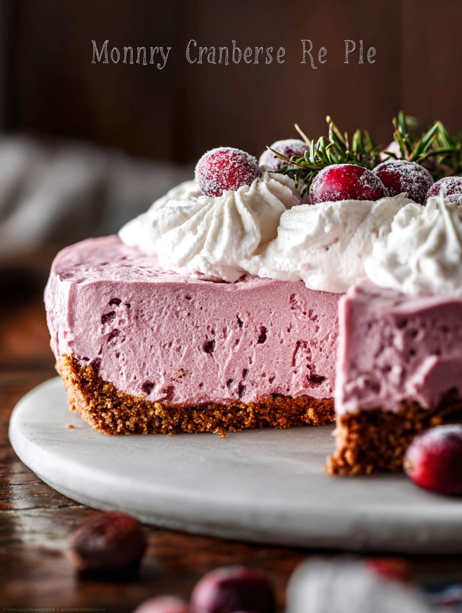 Cranberry Mousse Pie