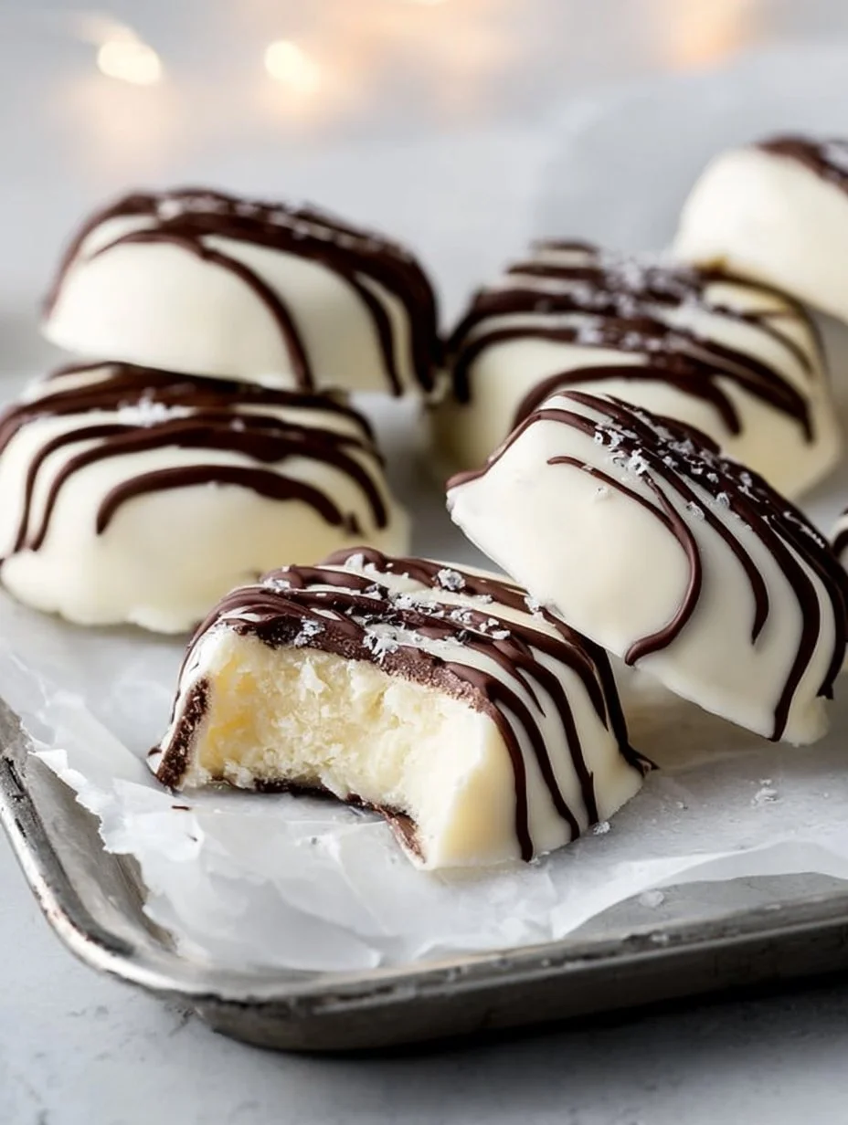 Delicious homemade quick Christmas peppermint creams arranged on a festive plate.