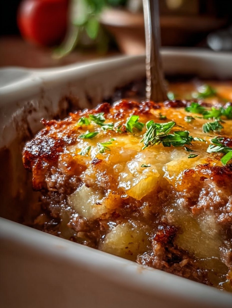 Loaded Potato Meatloaf Casserole
