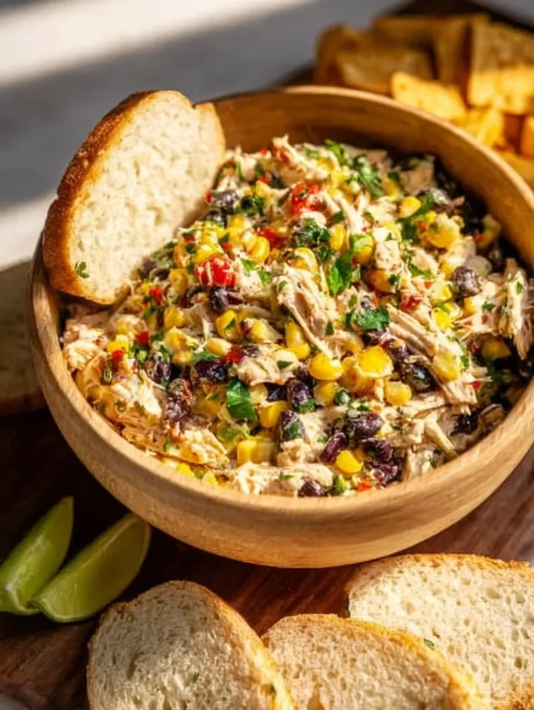 A delicious Southwest Chicken Salad featuring grilled chicken, fresh vegetables, and zesty dressing.