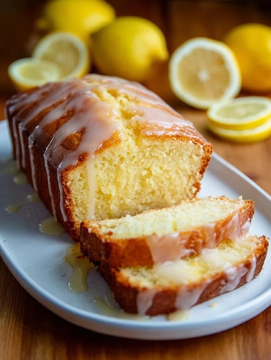Delicious sweet lemon loaf baked to perfection with a zesty glaze