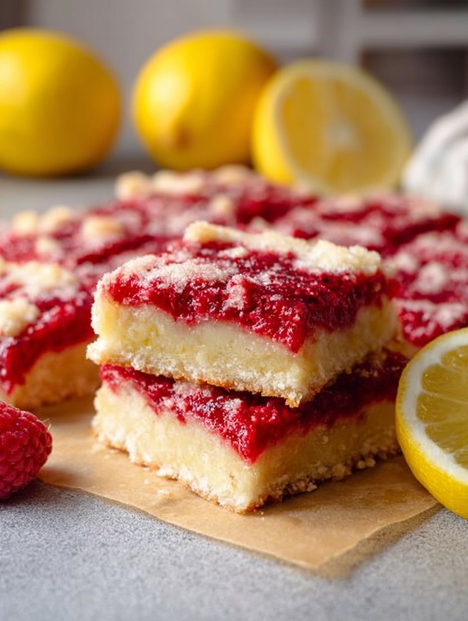 Gluten-Free Raspberry Lemon Bars