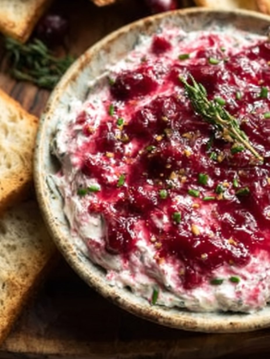 Cranberry Whipped Boursin Dip