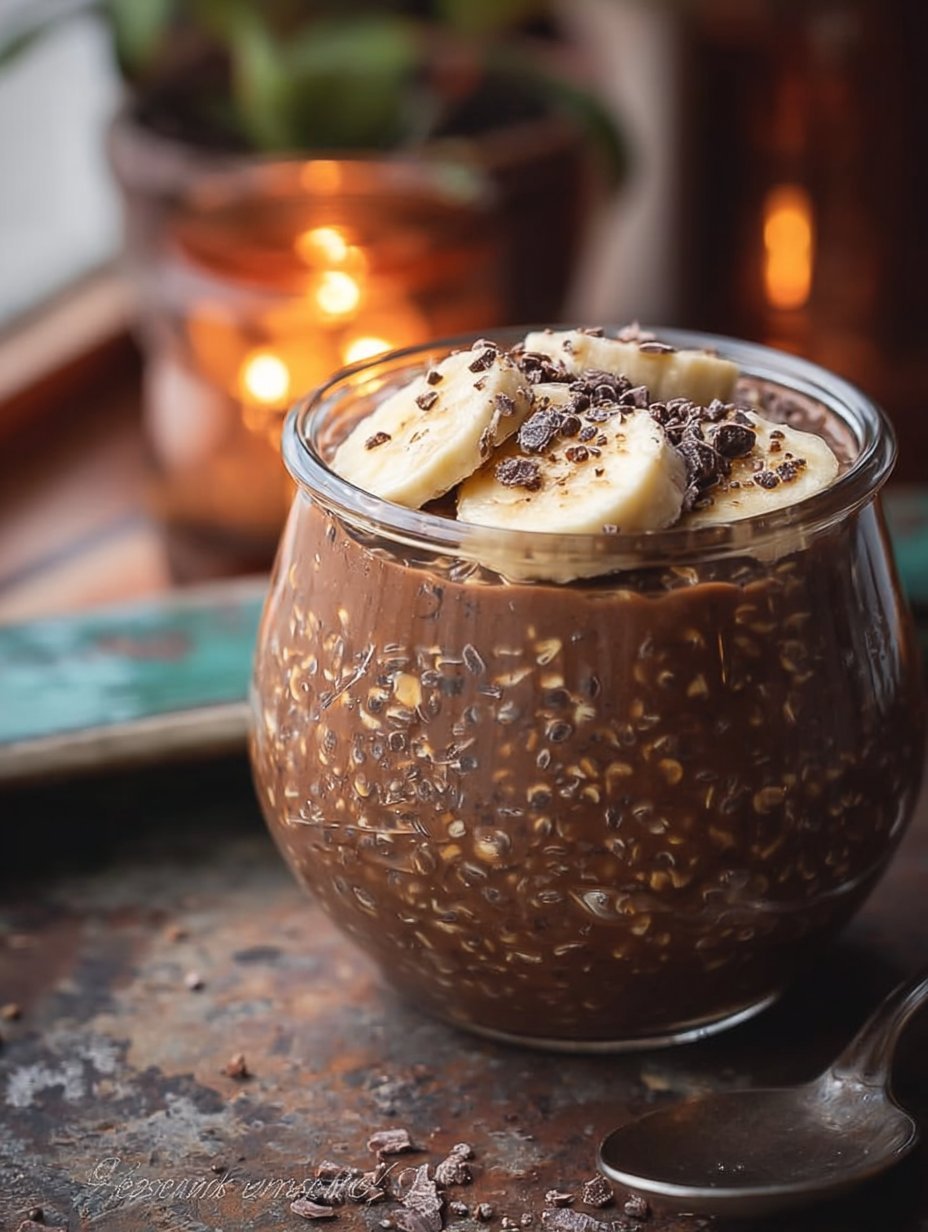 Chocolate Banana Overnight Oats