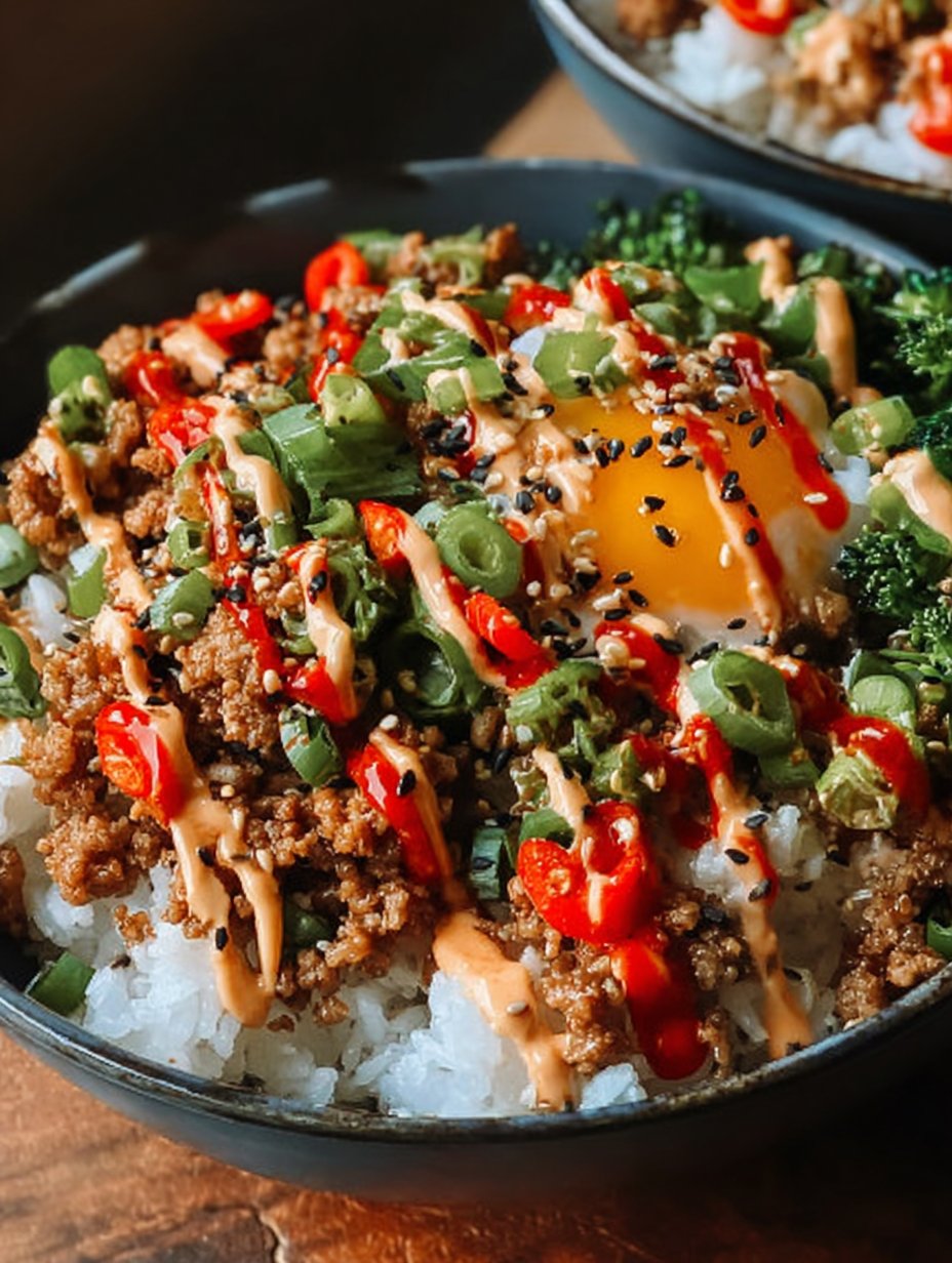 Bang Bang Ground Turkey Rice Bowls