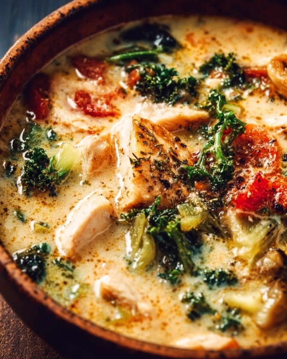 Creamy Tuscan Chicken Soup Ultimate