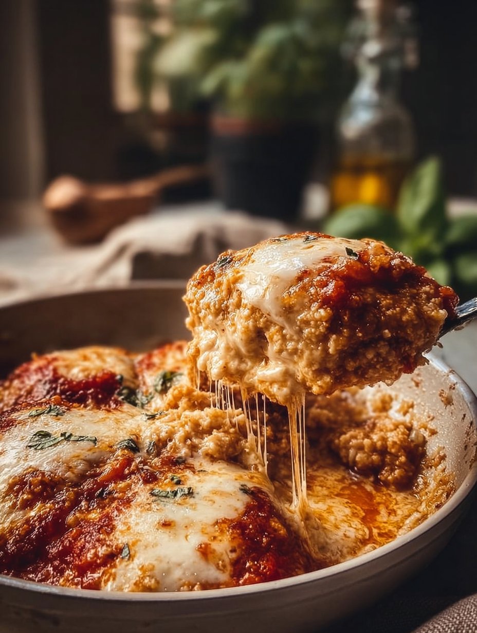 Cottage Cheese Chicken Parm Bowl