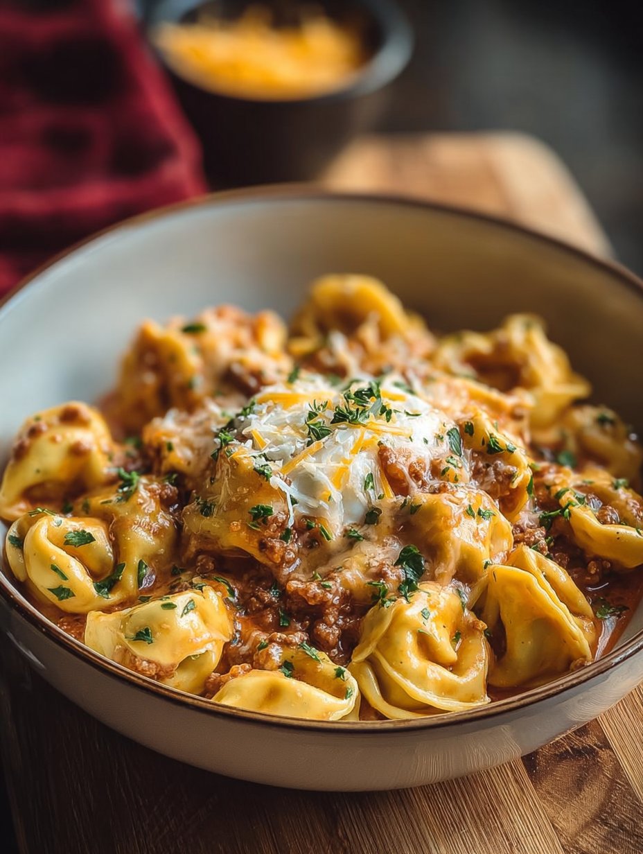 Cheesy Taco Tortellini