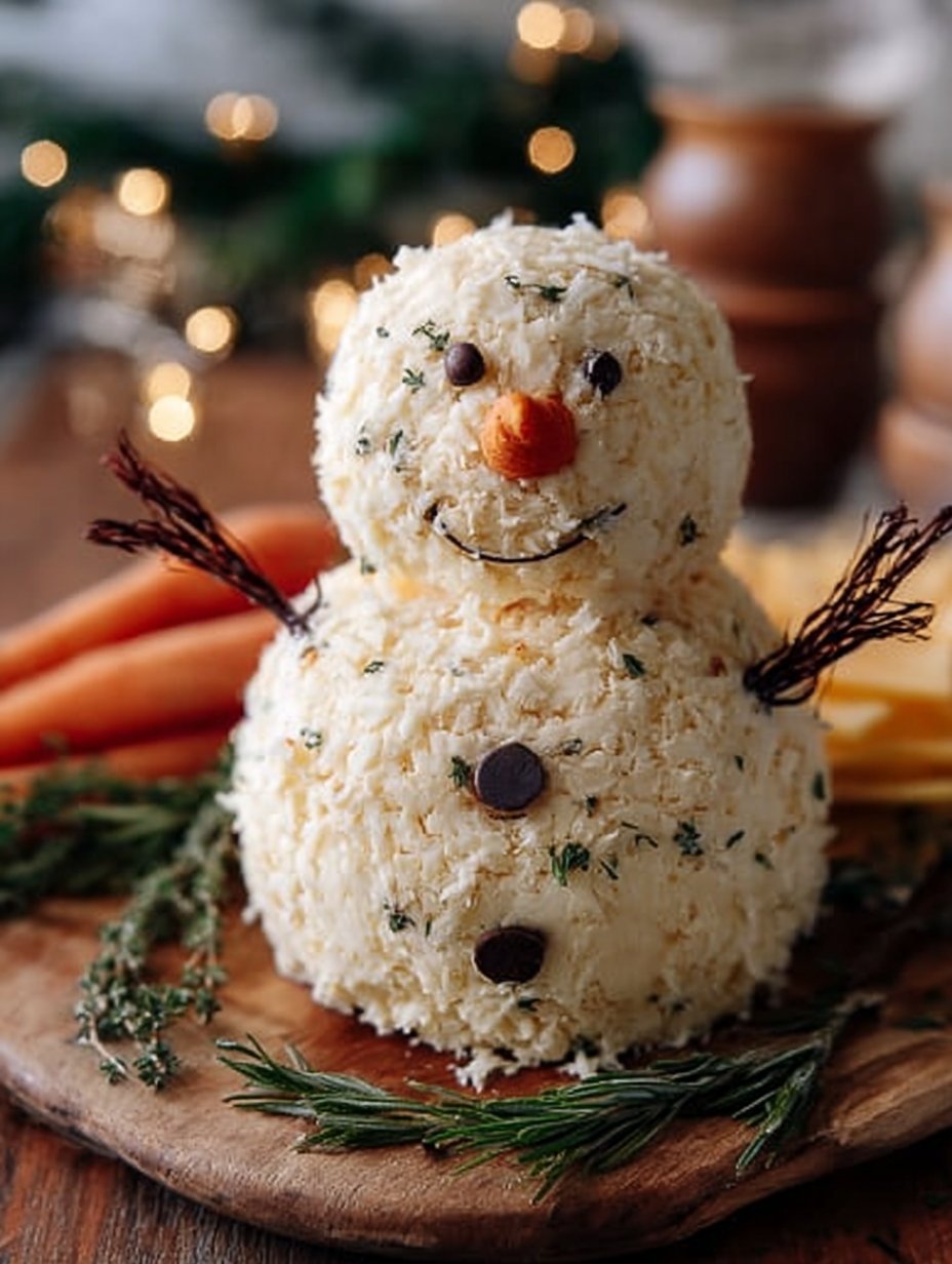 Snowman Cheeseball