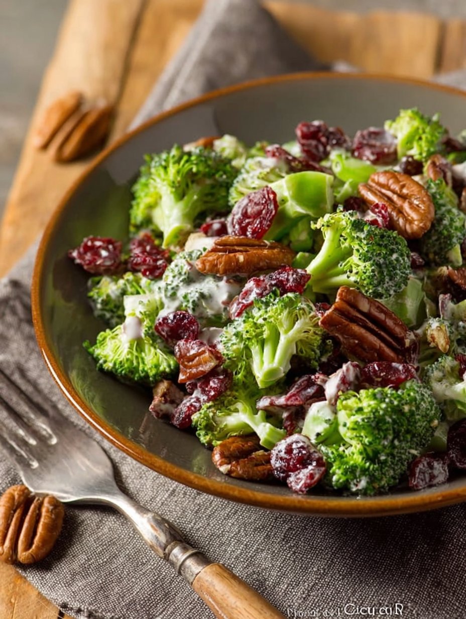 Cranberry Pecan Broccoli Salad