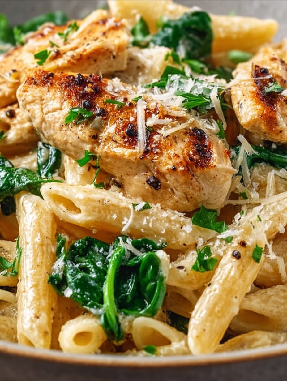 Creamy Garlic Parmesan Chicken Pasta