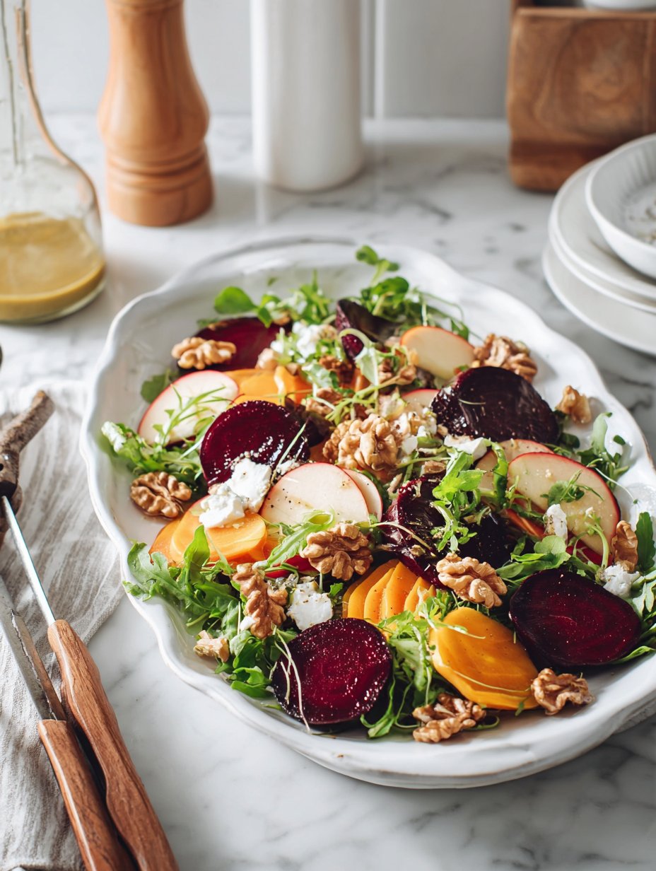 Warm Beet and Goat Cheese Salad