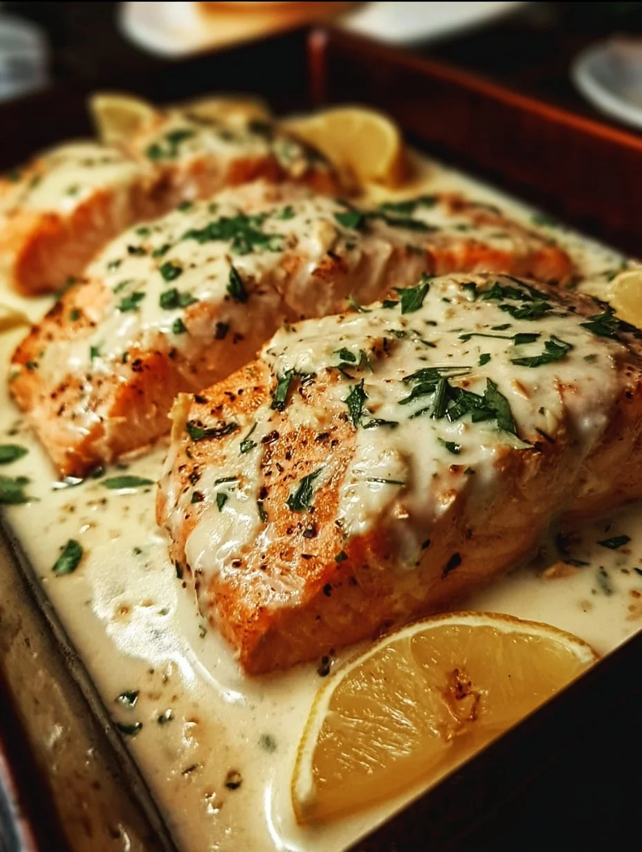 Baked Boursin Salmon