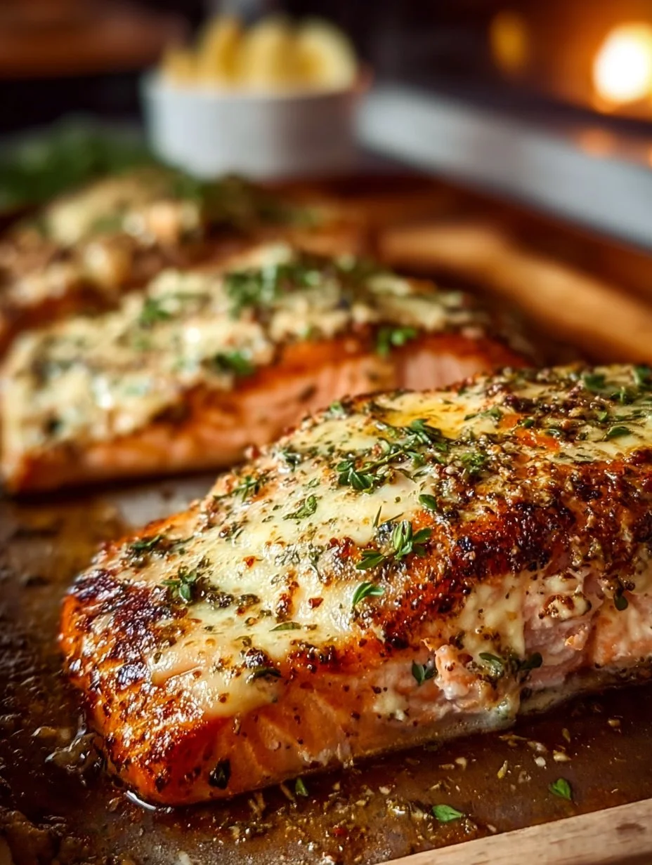 Baked Boursin Salmon