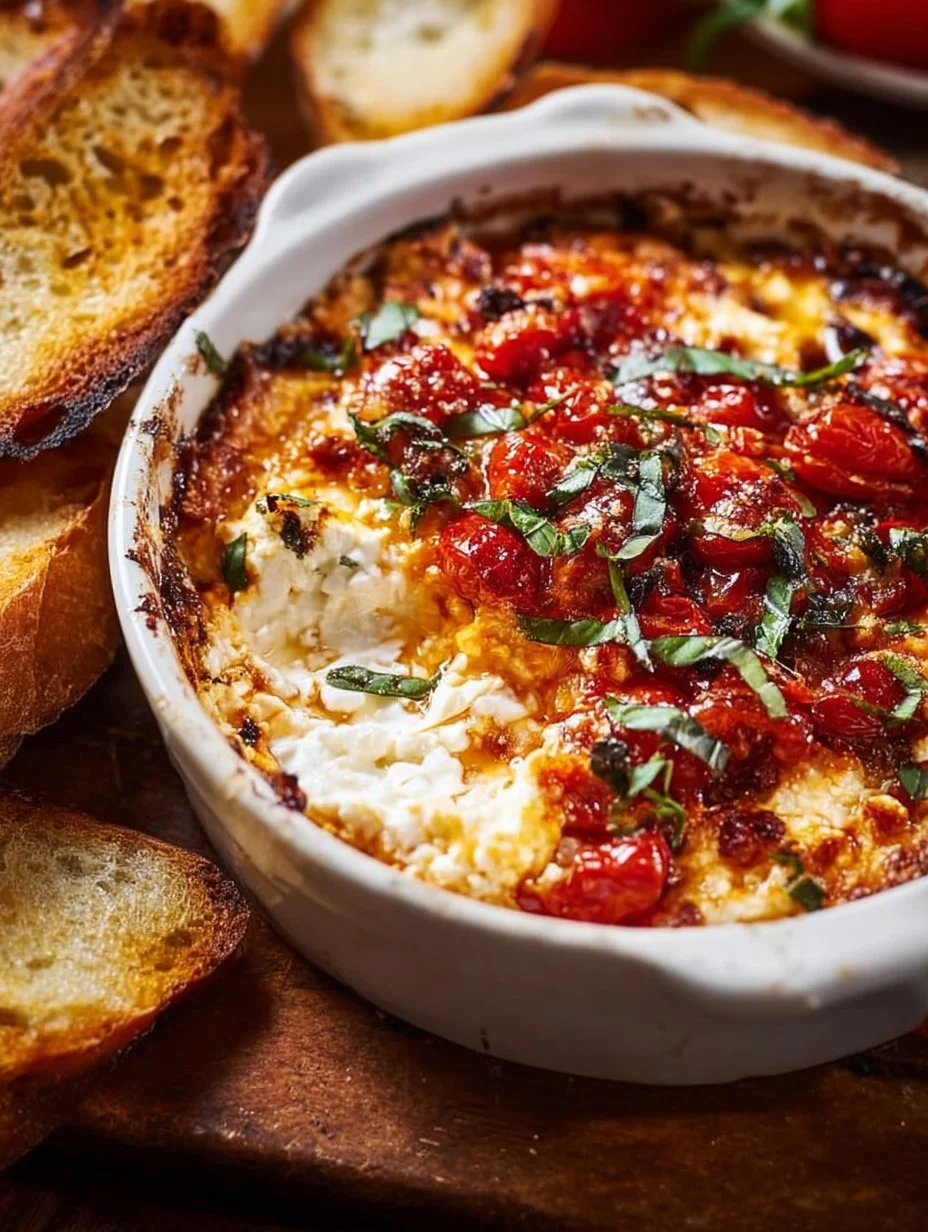 Baked Goat Cheese Bruschetta Dip