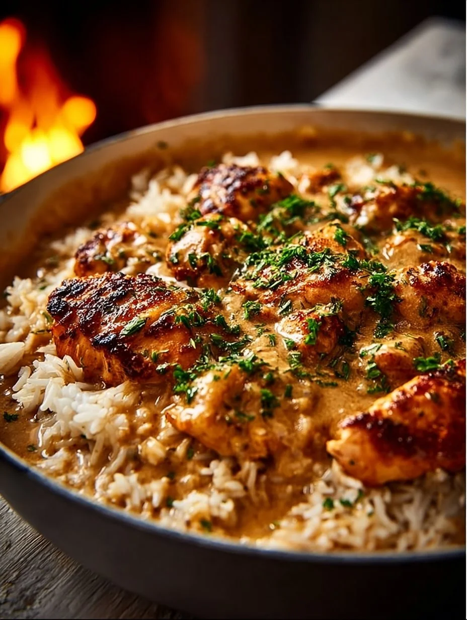 Best Smothered Chicken and Rice Recipe